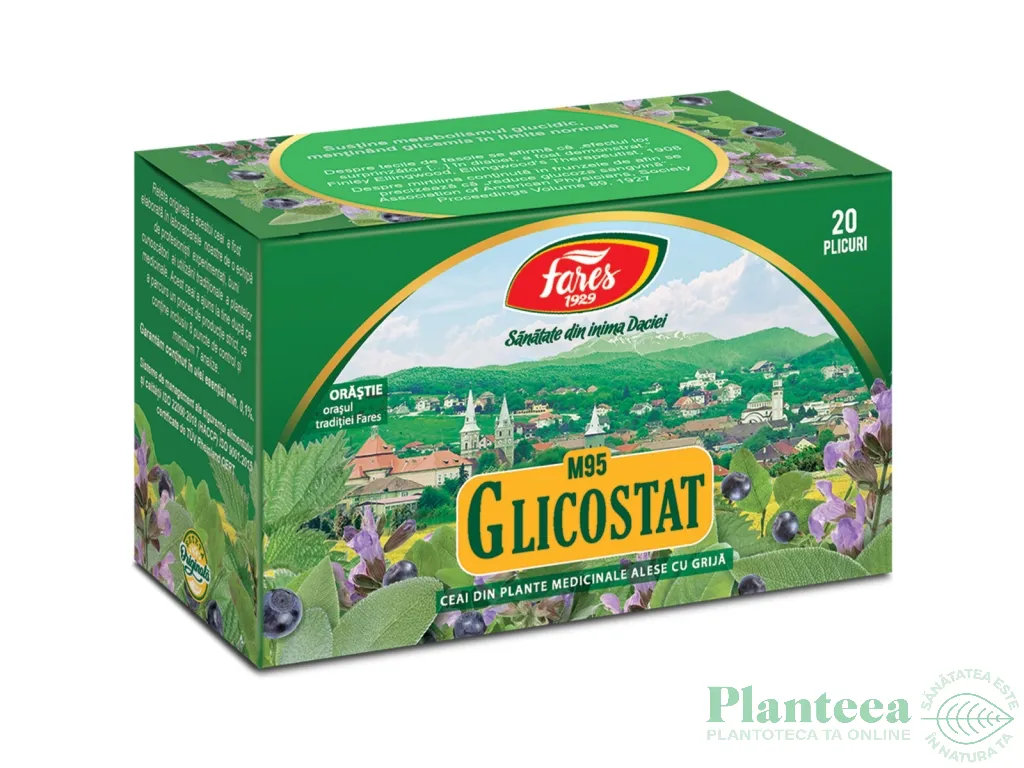 Ceai glicostat 20dz - FARES
