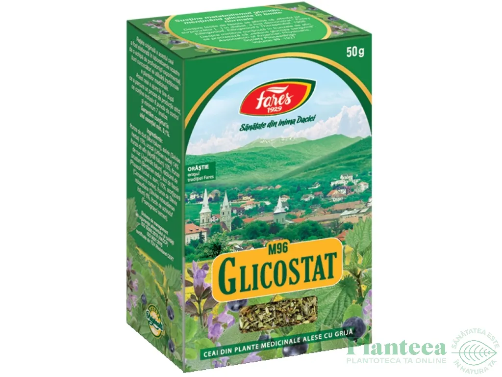 Ceai glicostat 50g - FARES