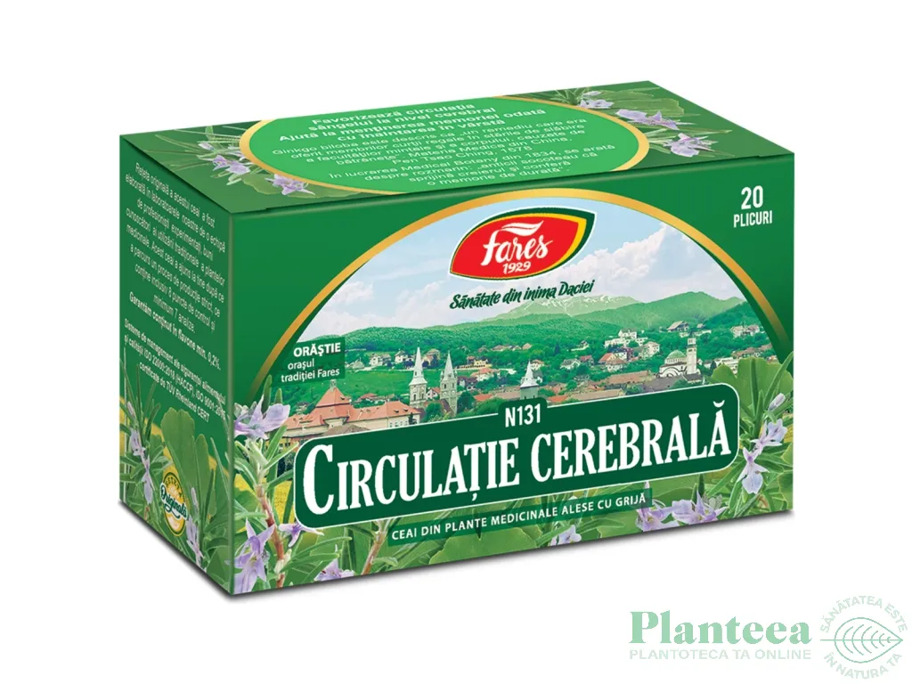 Ceai circulatie cerebrala 20dz - FARES