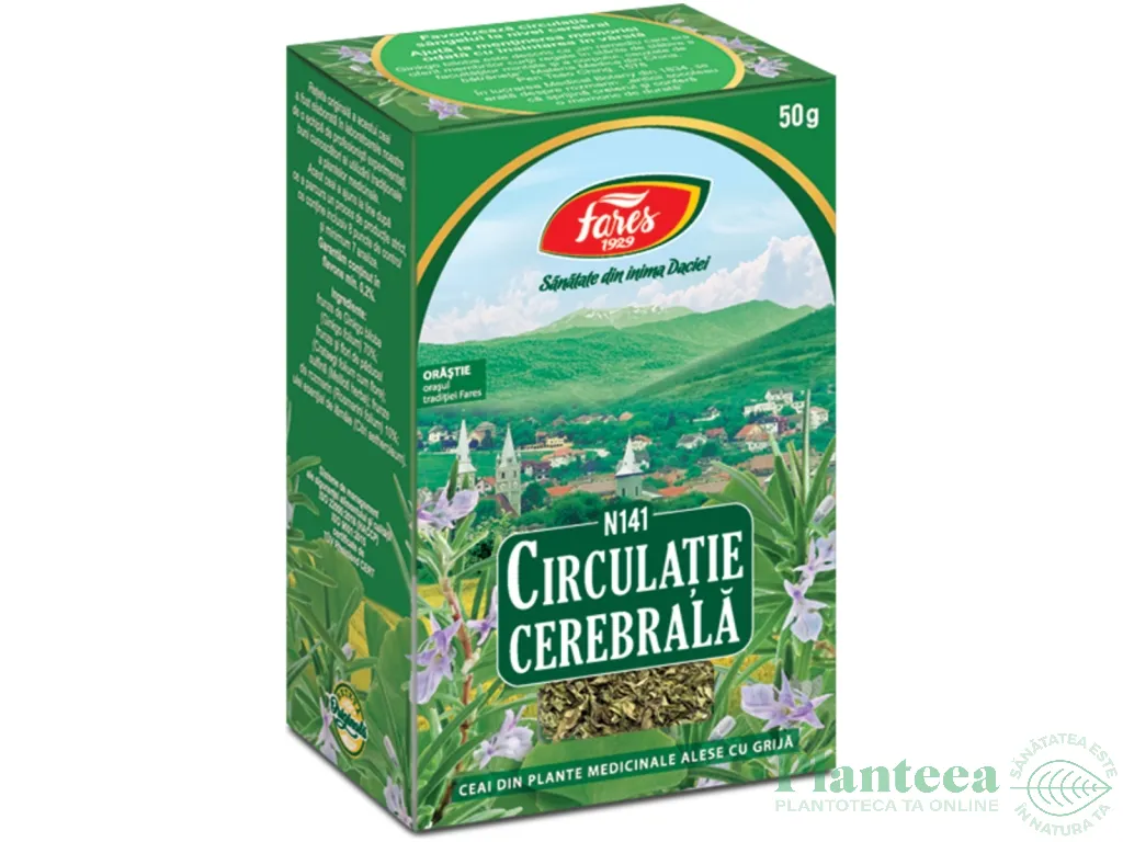 Ceai circulatie cerebrala 50g - FARES