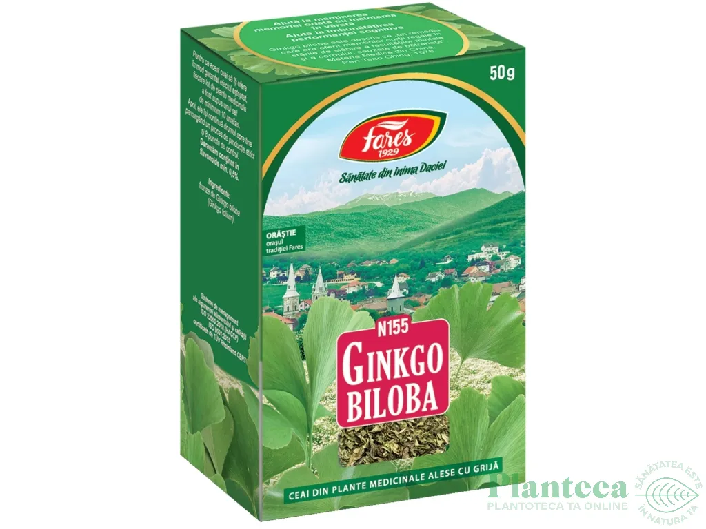 Ceai ginkgo biloba 50g - FARES