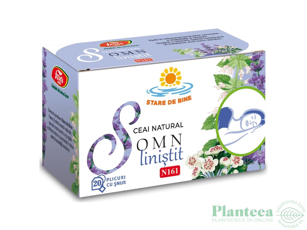 Ceai natural Somn linistit 20dz - FARES