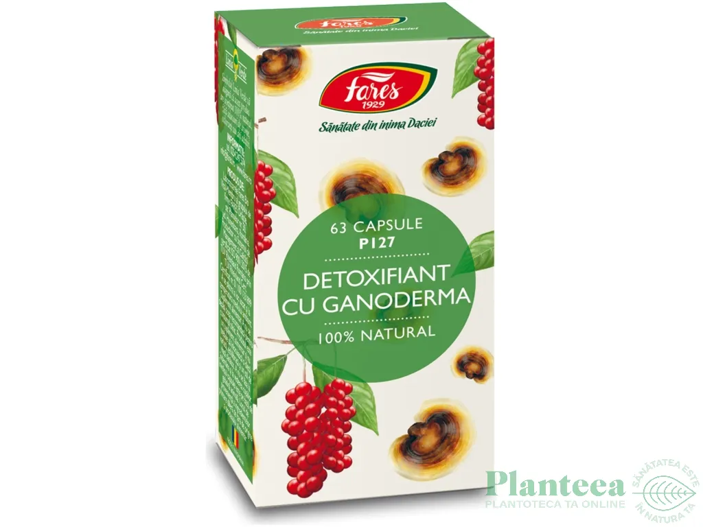 Detoxifiant ganoderma 63cps - FARES