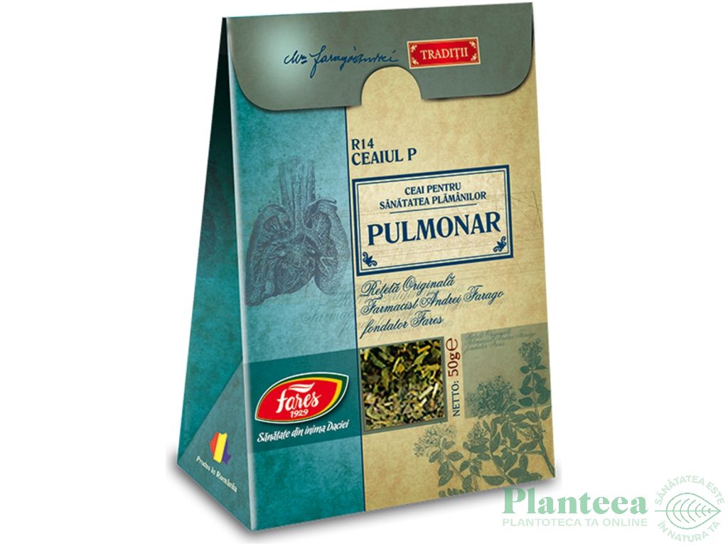 Ceaiul P sanatatea plamanilor Traditii 50g - FARES