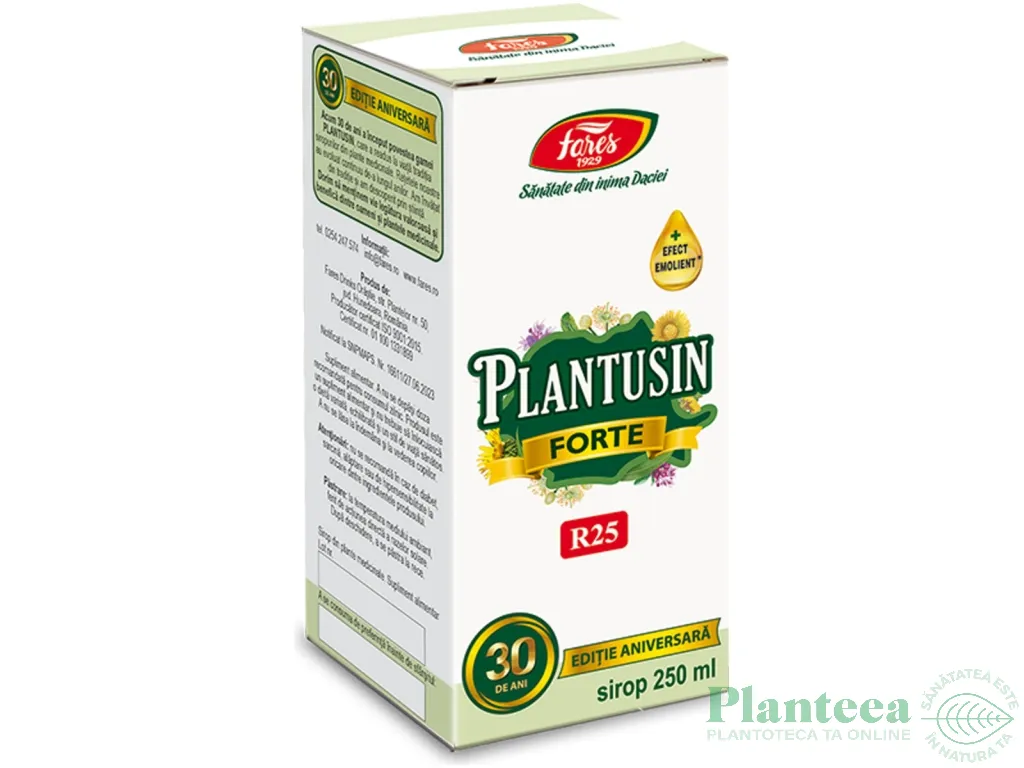 Sirop Plantusin forte clasic 250ml - FARES