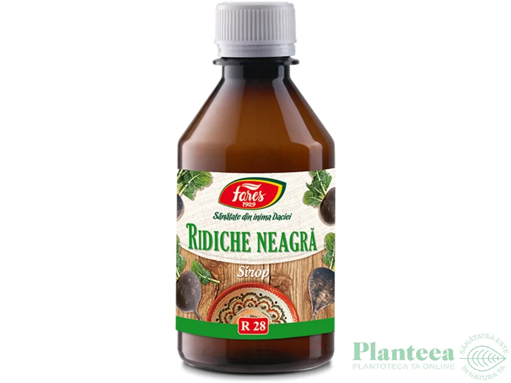 Sirop ridiche neagra clasic 250ml - FARES