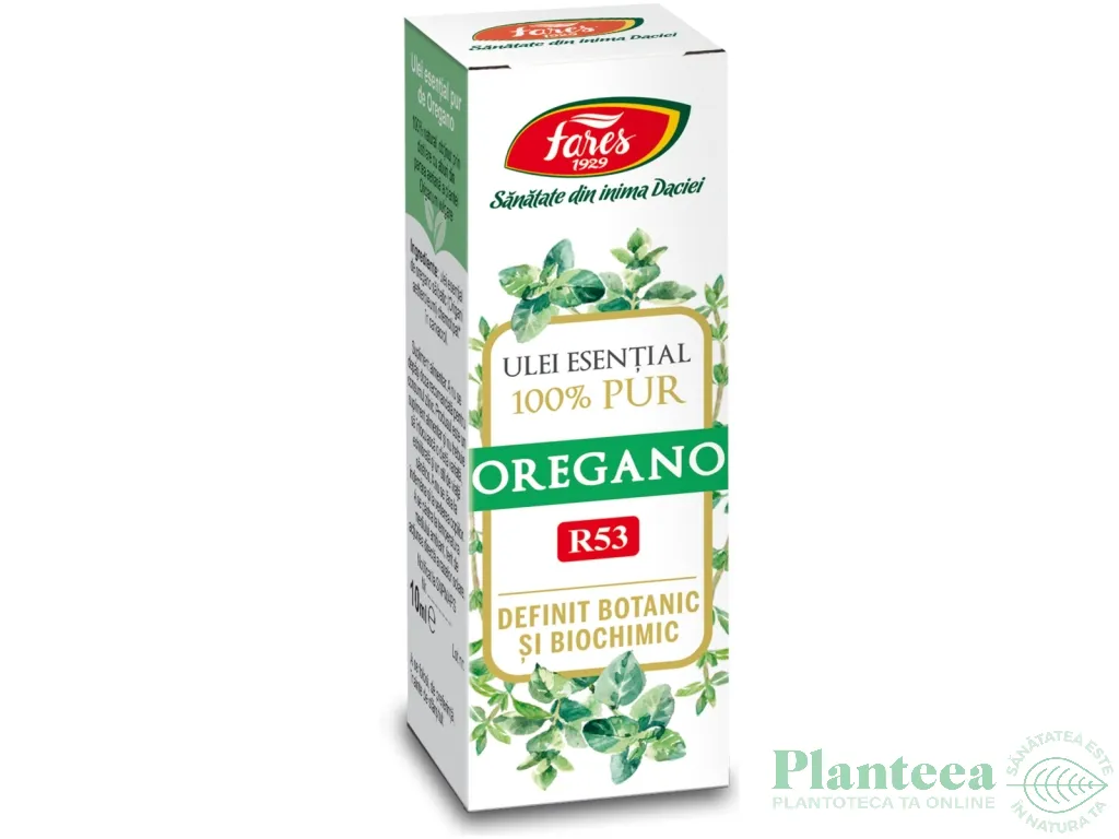 Ulei esential oregano 100% pur 10ml - FARES