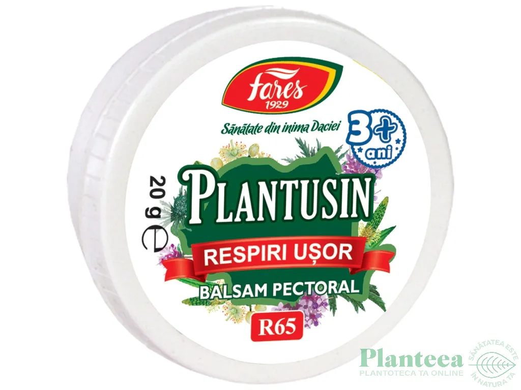 Balsam pectoral Respiri Usor Plantusin 20g - FARES