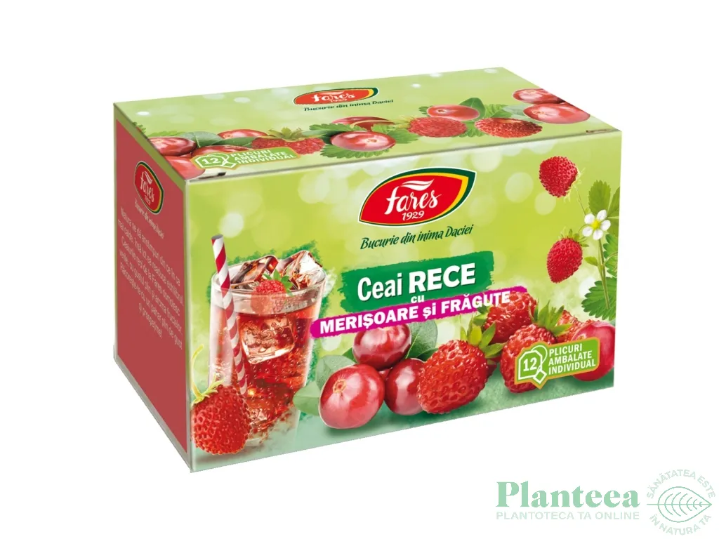 Ceai rece merisoare fragute 12dz - FARES