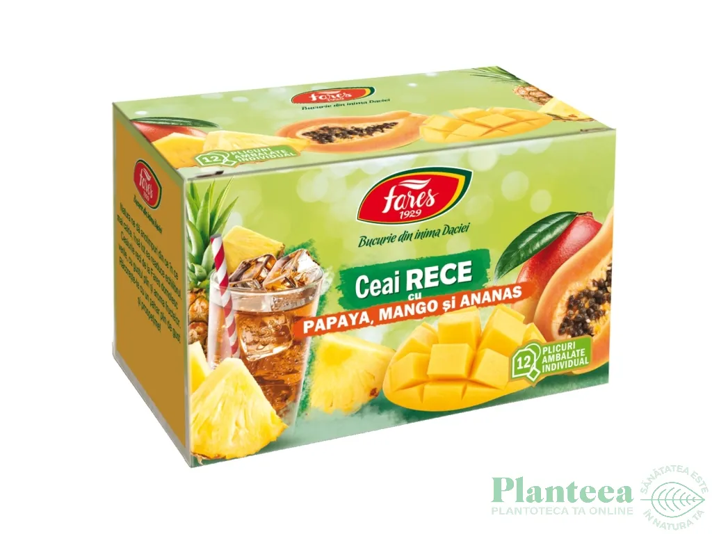 Ceai rece papaya mango ananas 12dz - FARES