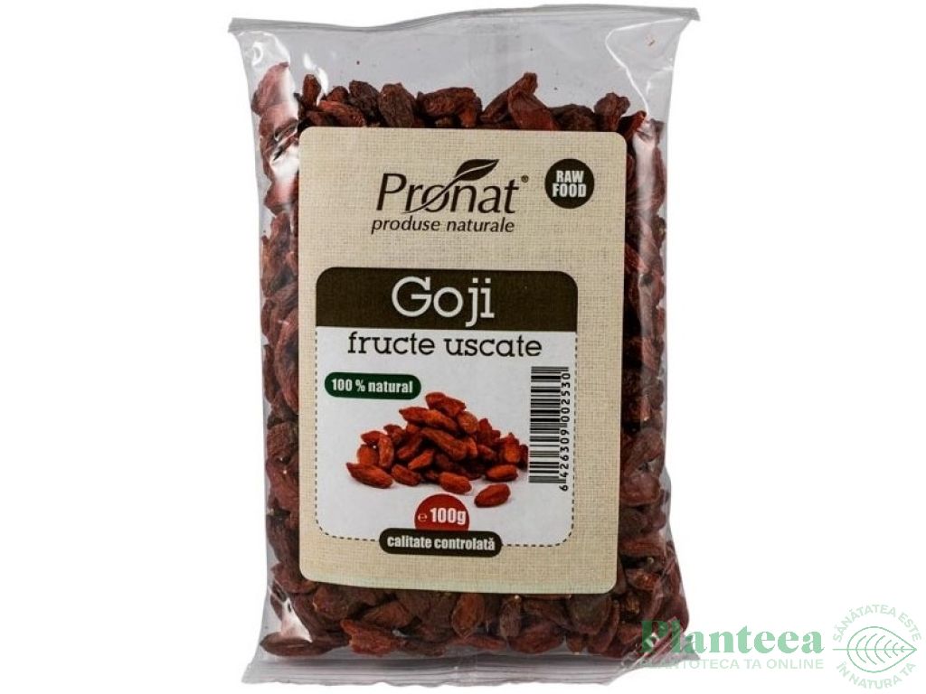 Goji fructe uscate 100g - PRONAT