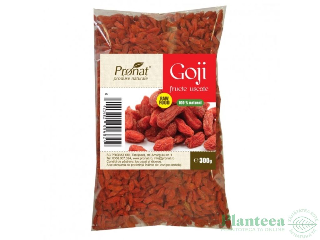 Goji fructe uscate 300g - PRONAT