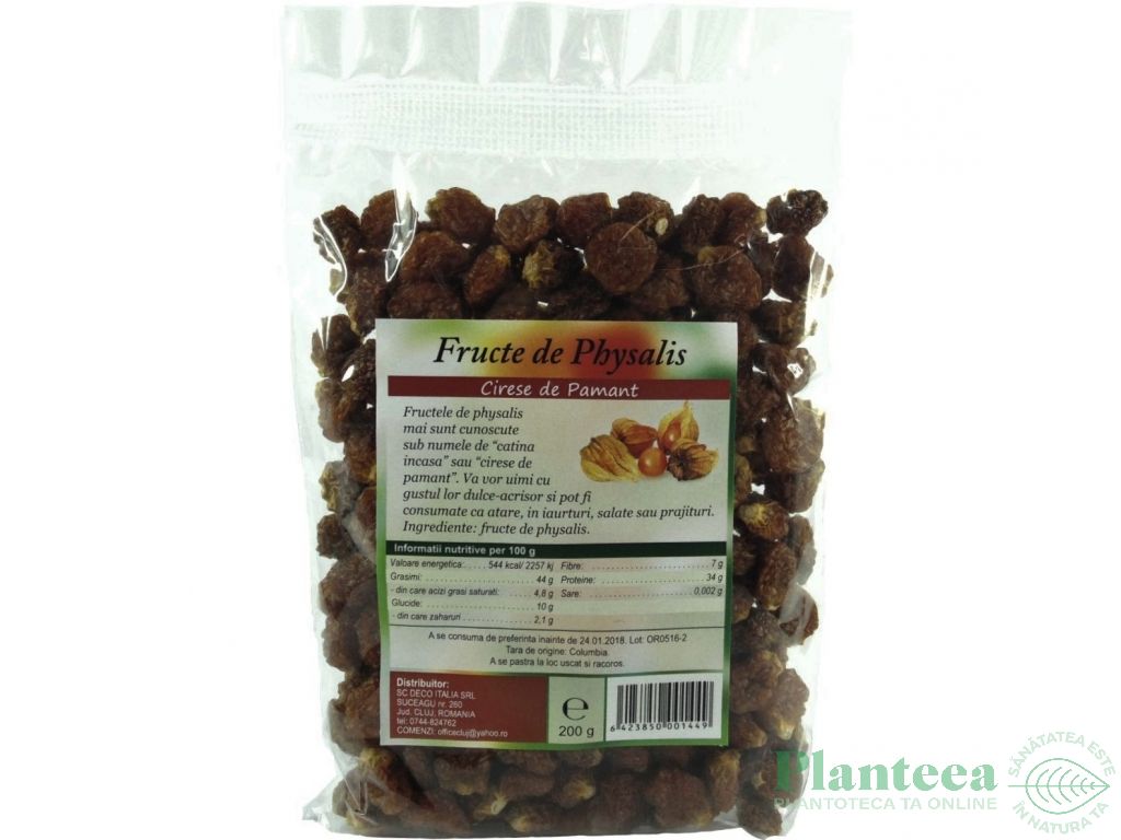 Physalis fructe uscate 200g - DECO ITALIA