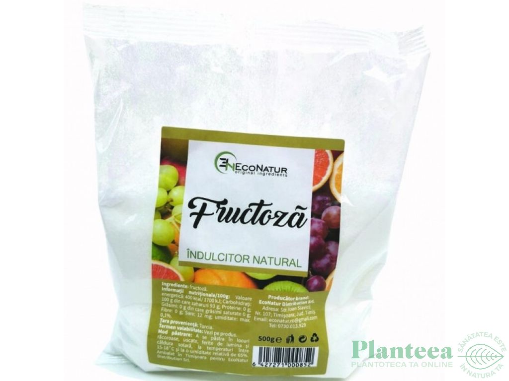 Fructoza cristalizata 500g - ECONATUR