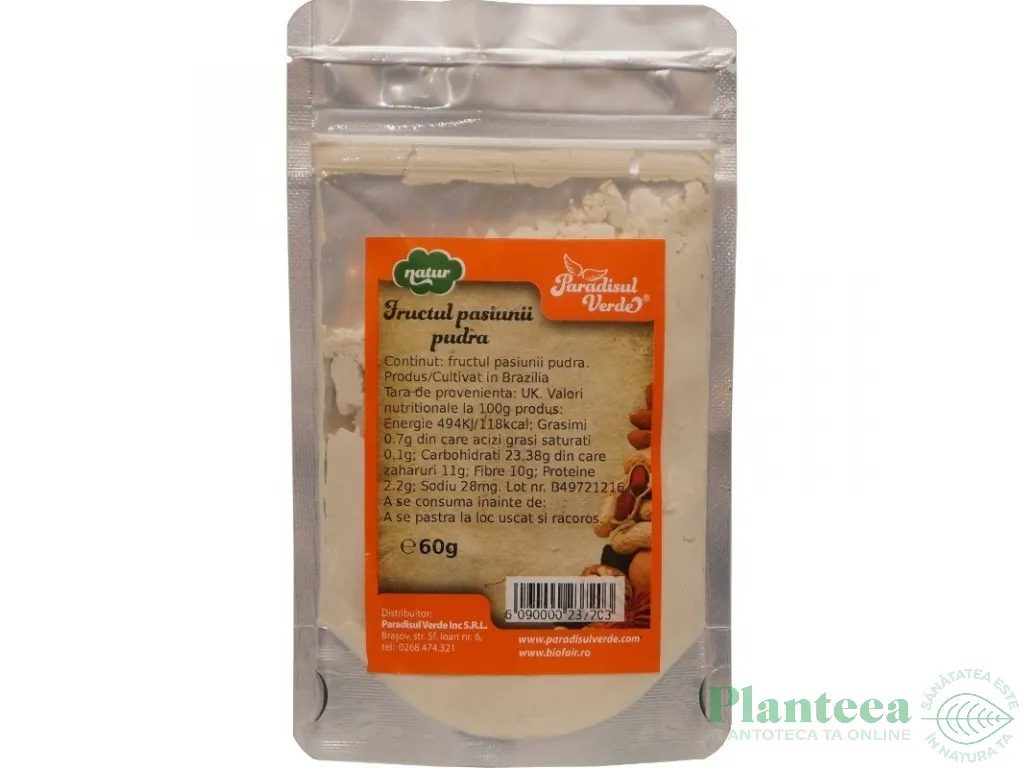 Pulbere fructul pasiunii ET natur 60g - PARADISUL VERDE