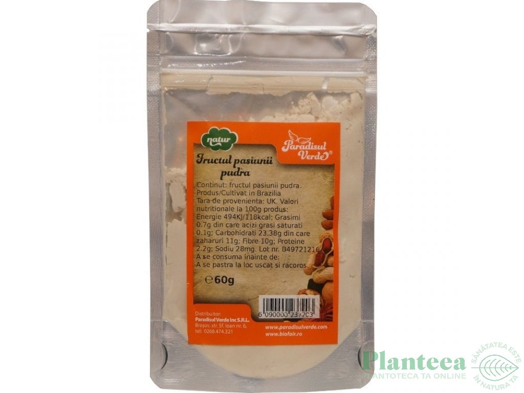 Pulbere fructul pasiunii ET natur 60g - PARADISUL VERDE