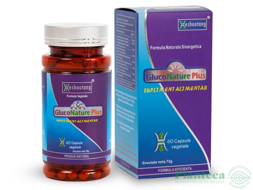 GlucoNature plus 60cps - HESHOUTANG TCM