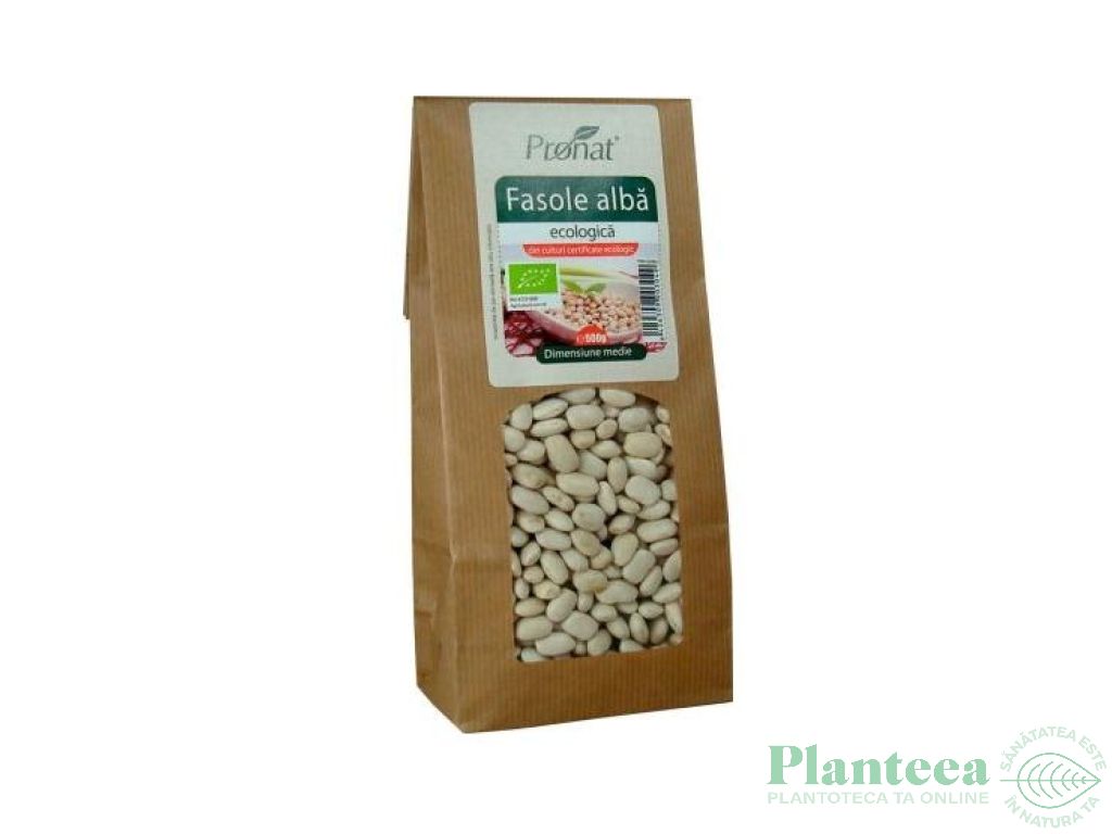 Fasole alba boabe eco 500g - PRONAT