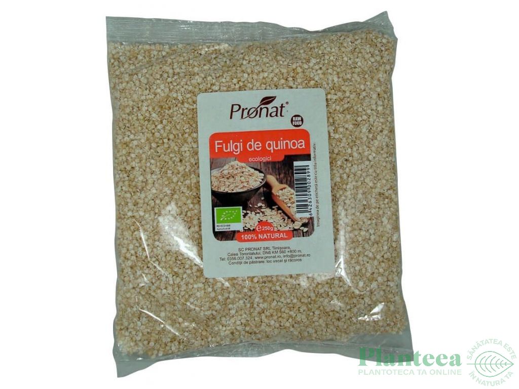 Fulgi quinoa alba eco 250g - PRONAT