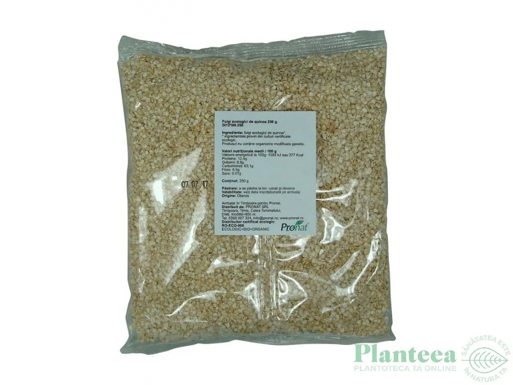 Fulgi quinoa alba eco 250g - PRONAT