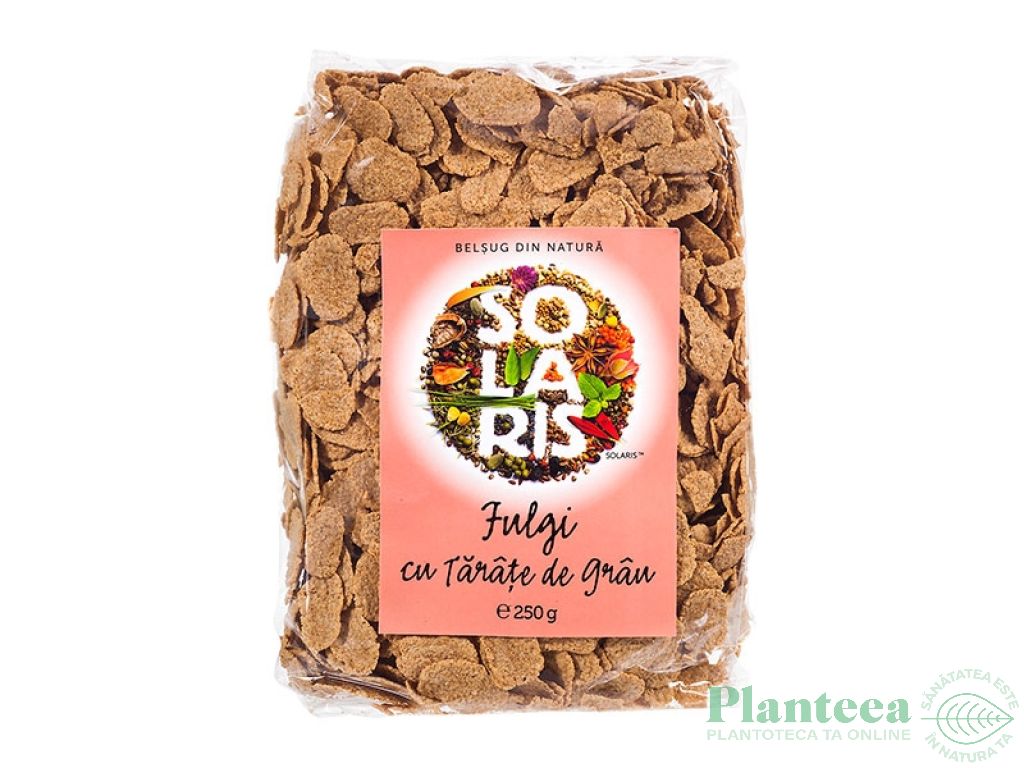 Fulgi cereale cu tarate grau 250g - SOLARIS