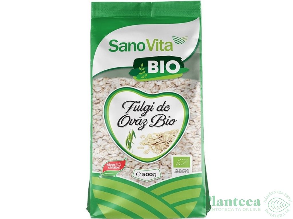 Fulgi ovaz bio 500g - SANOVITA