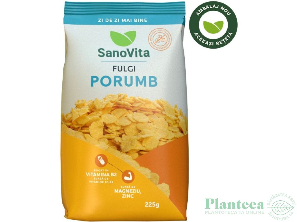 Fulgi porumb fara zahar 225g - SANOVITA