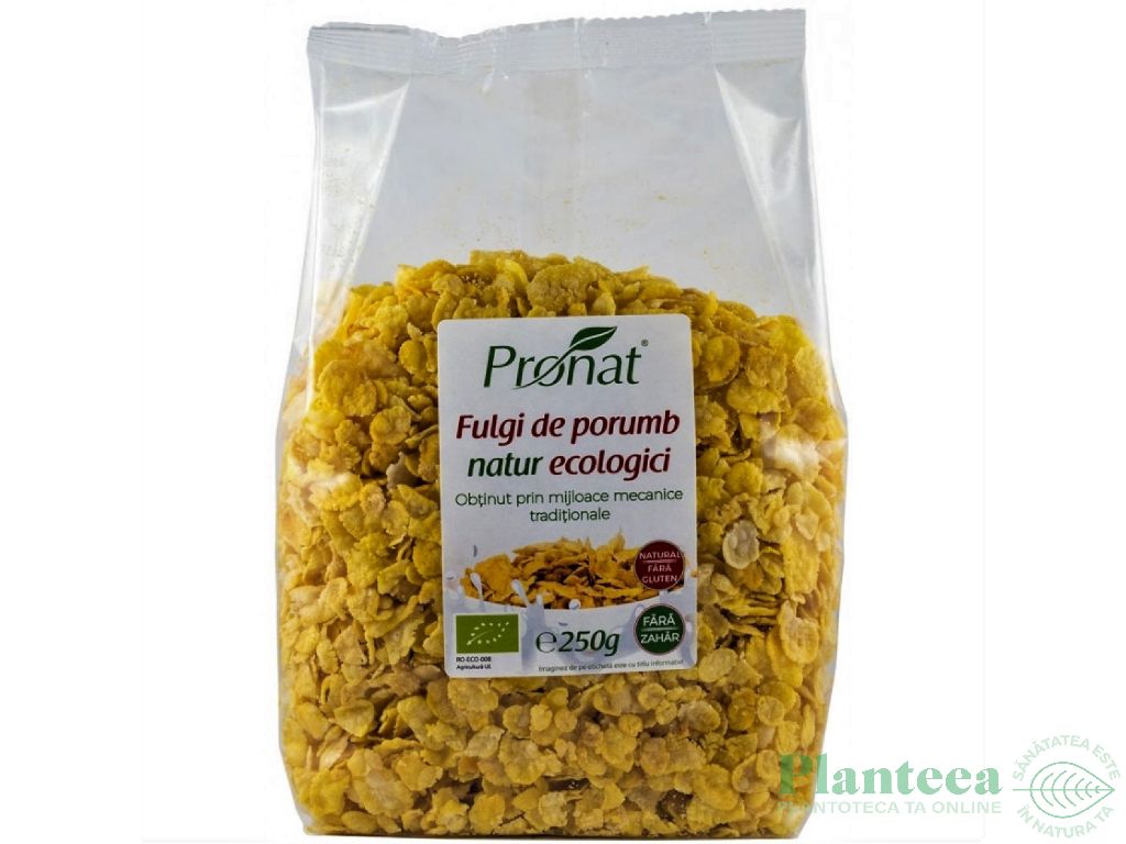 Fulgi porumb fara zahar natur eco 250g - PRONAT