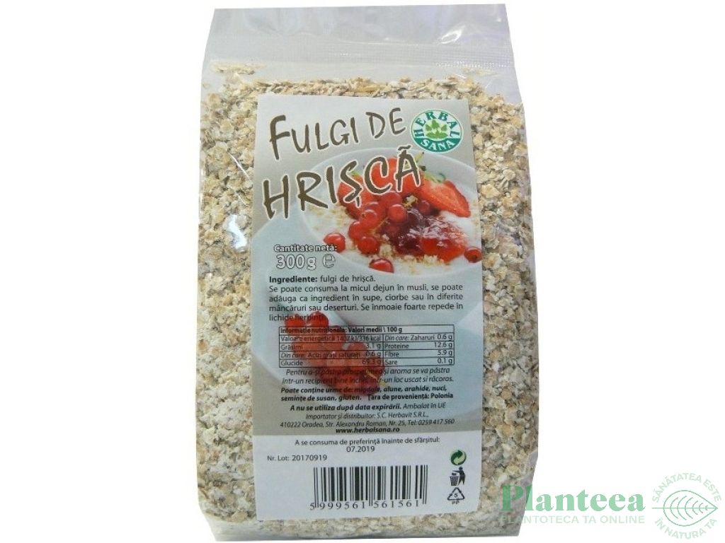 Fulgi hrisca 300g - HERBAL SANA