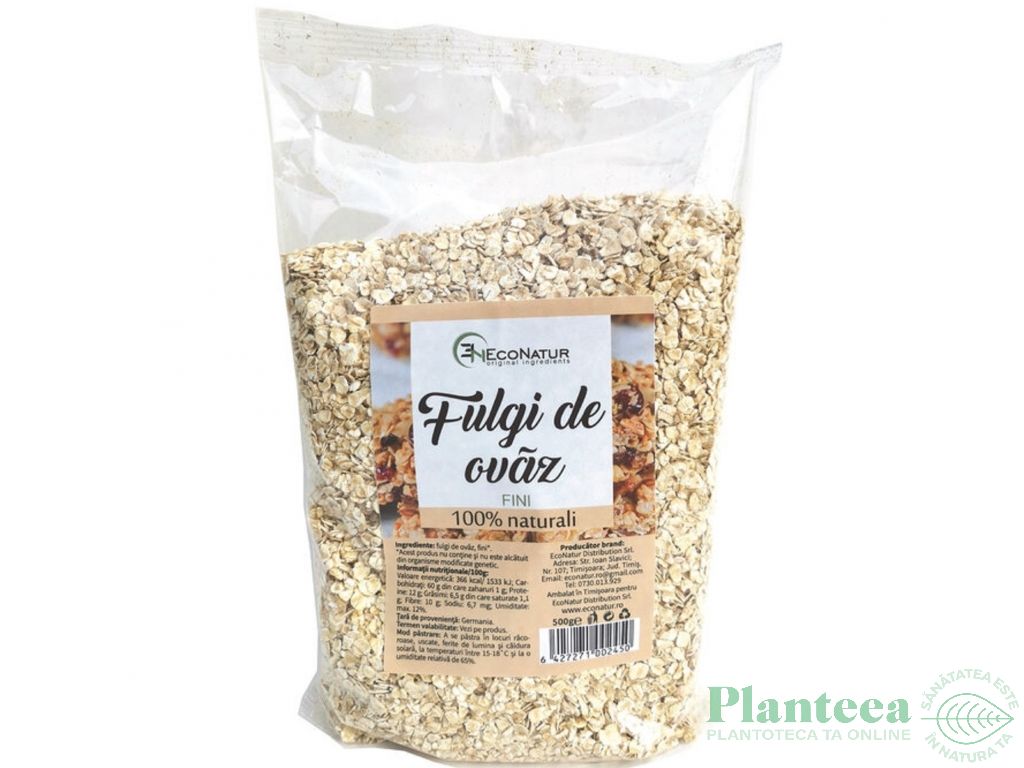 Fulgi ovaz fini 500g - ECONATUR