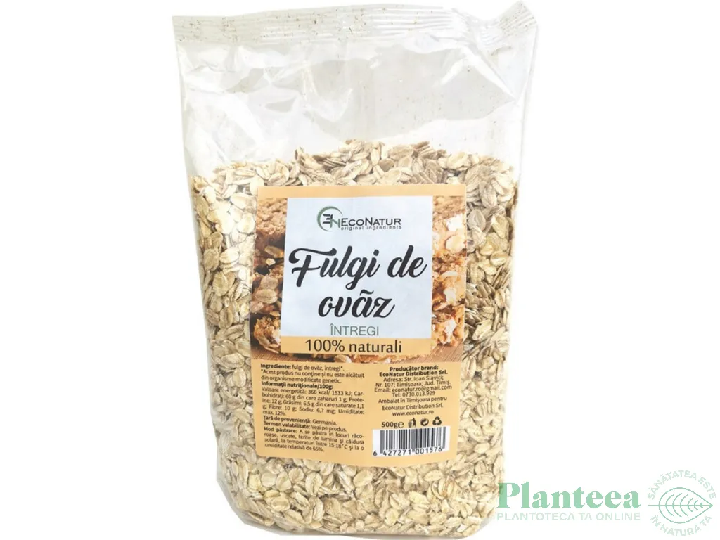 Fulgi ovaz mari 500g - ECONATUR