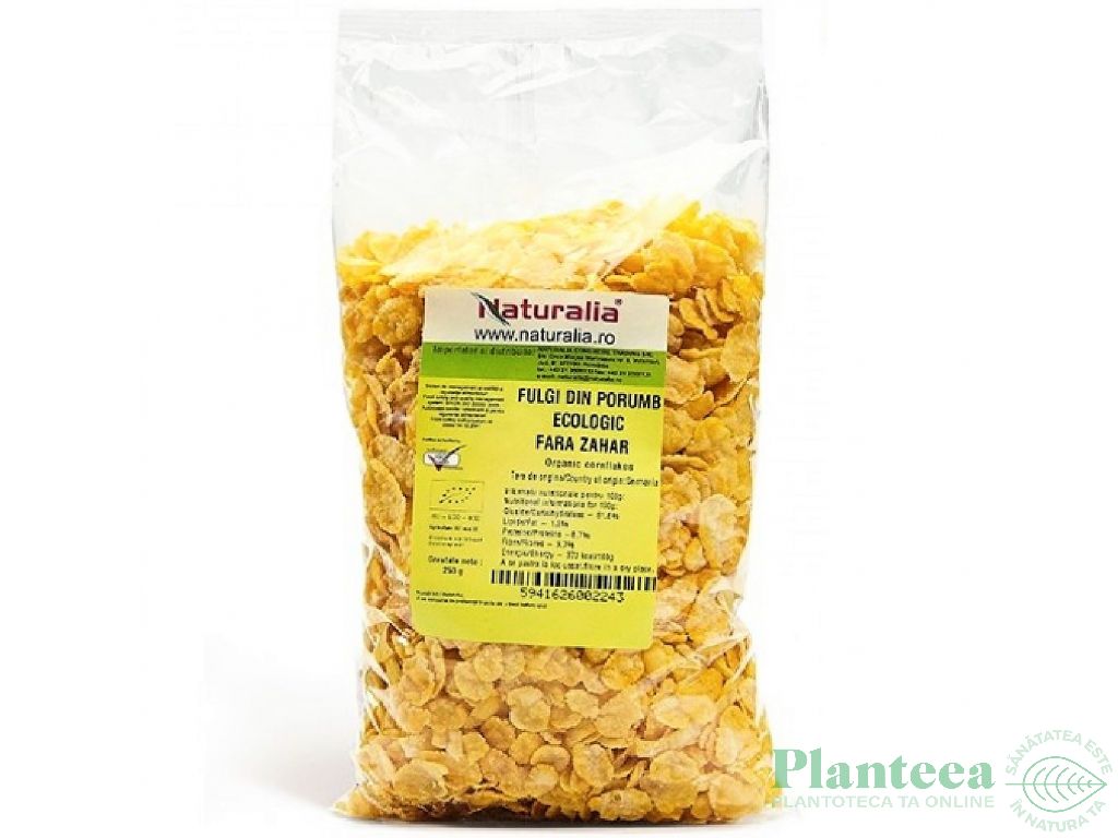 Fulgi porumb fara zahar eco 250g - NATURALIA