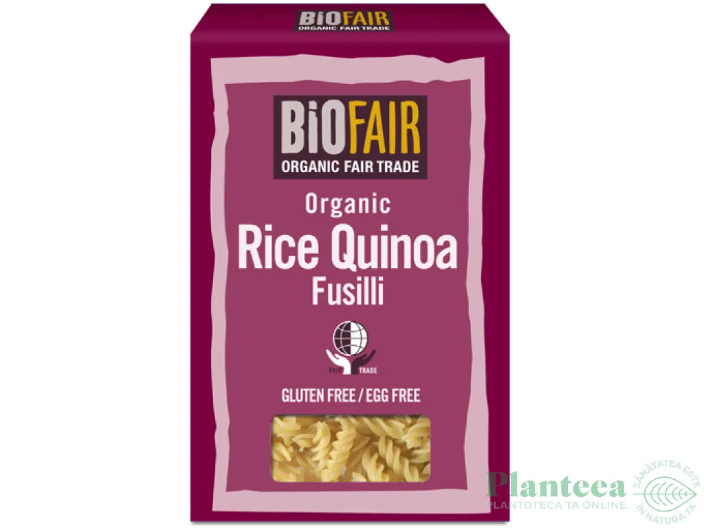Paste fusilli orez quinoa eco 250g - BIOFAIR