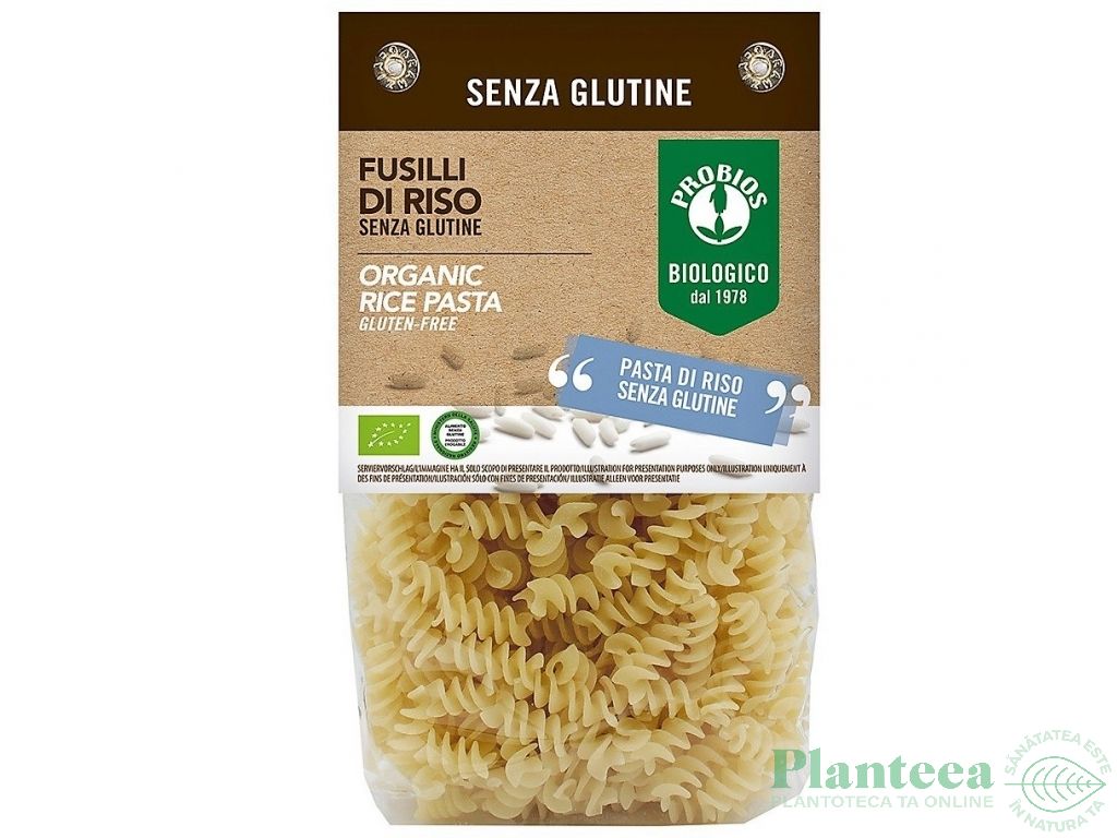 Paste fusilli orez fara gluten eco 400g - PROBIOS