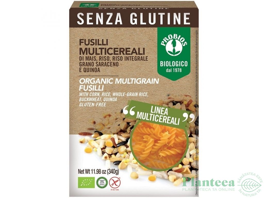 Paste fusilli multicereale eco 340g - PROBIOS