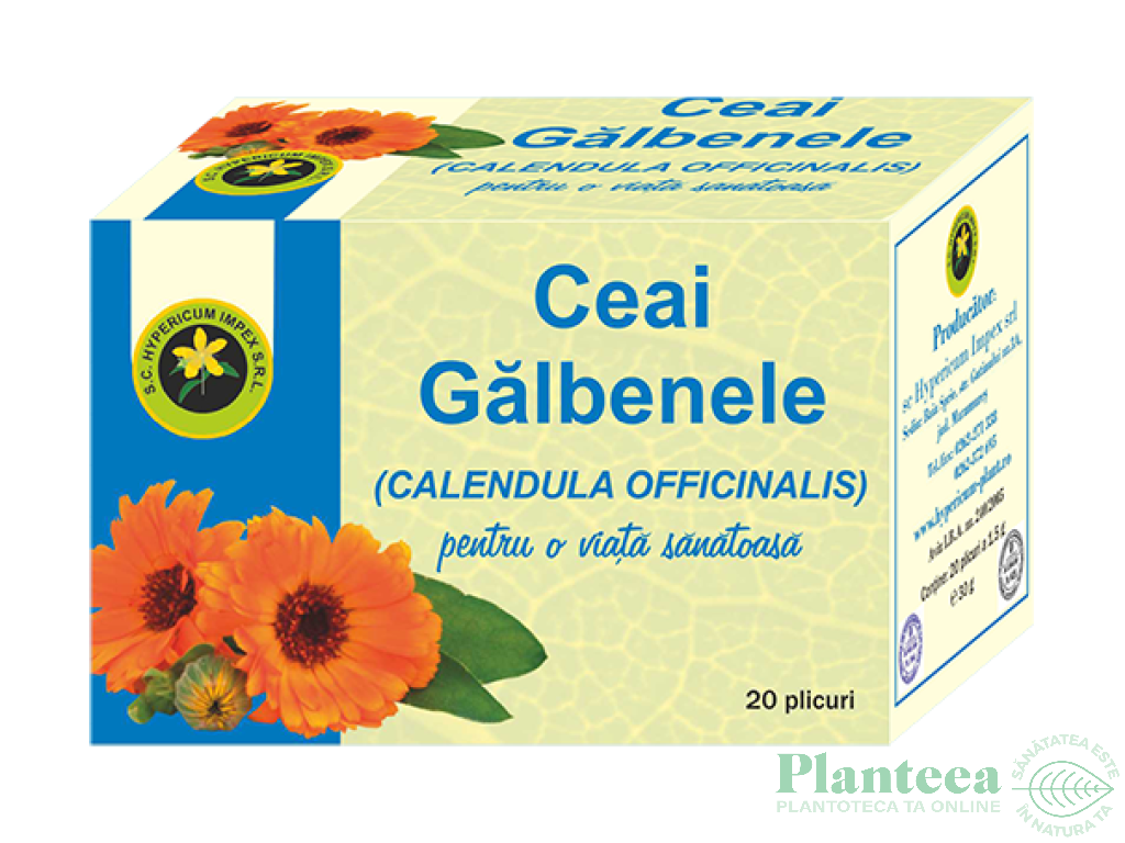 Ceai galbenele 20dz - HYPERICUM PLANT