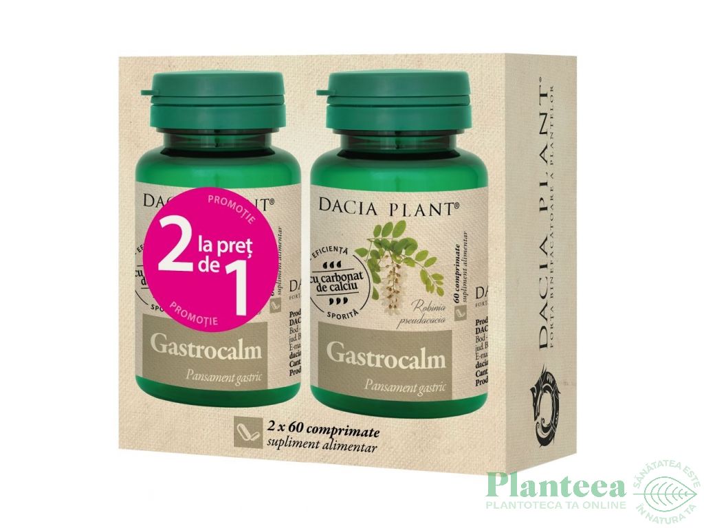 Pachet Gastrocalm 2x60cp - DACIA PLANT