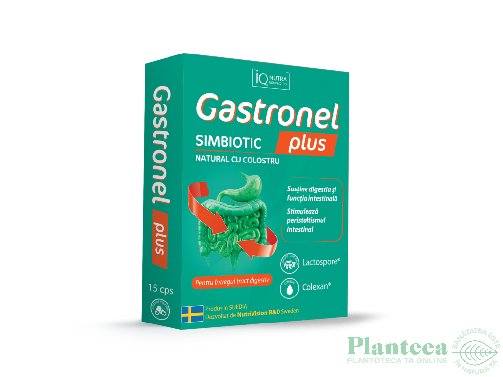 Gastronel plus simbiotic colostru 15cps - IQ NUTRA LABORATORIES