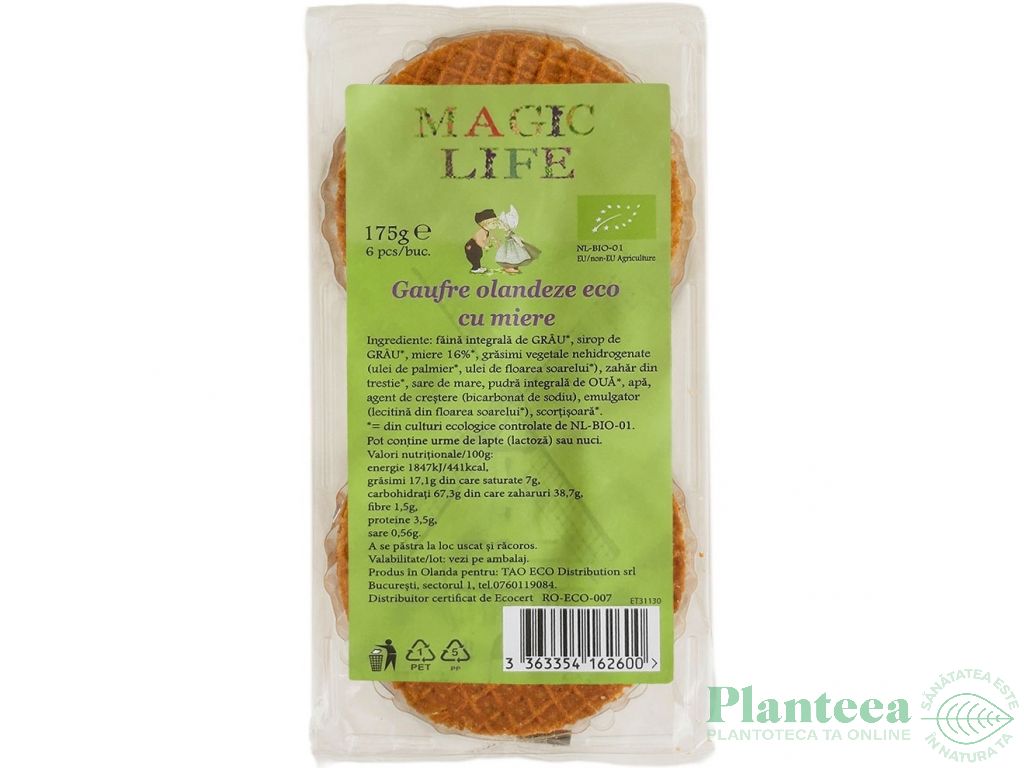 Gaufre miere bio 175g - MAGIC LIFE