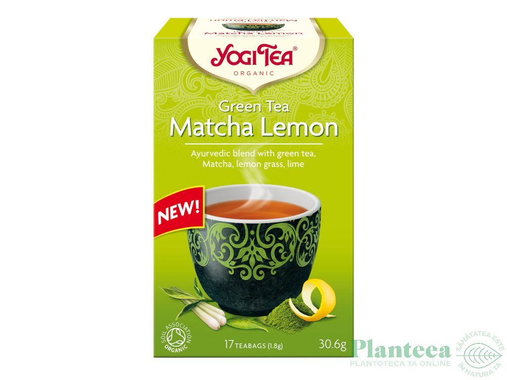 Ceai verde matcha lamaie eco 17dz - YOGI TEA