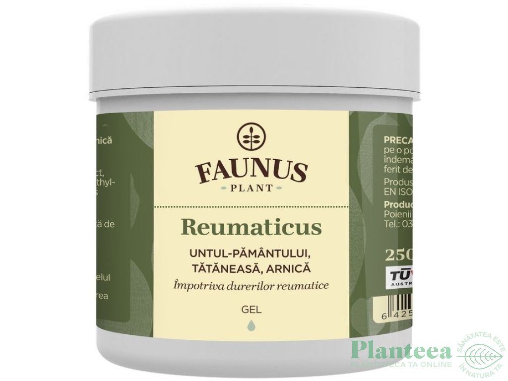 Gel antireumatic Reumaticus 250ml - FAUNUS PLANT