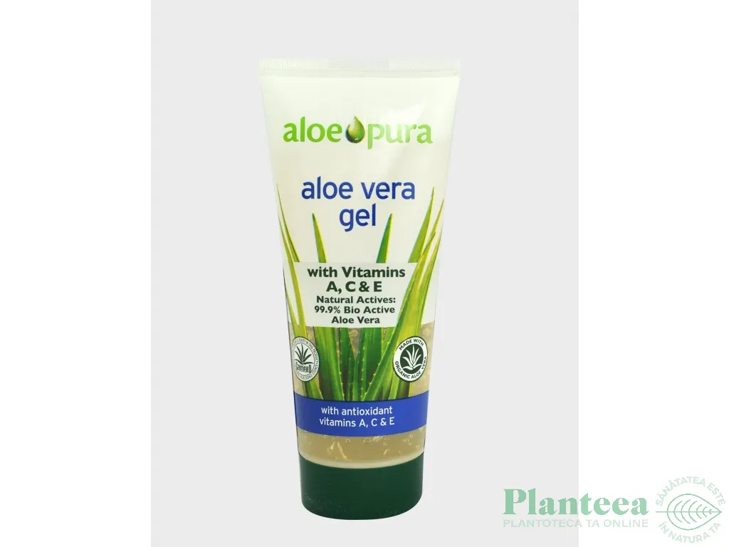 Gel aloe vera organic vitamine A C E AloePura 200ml - OPTIMA HEALTH