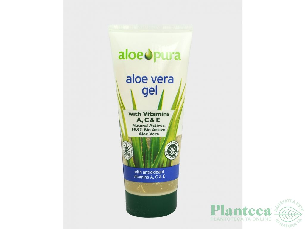 Gel aloe vera organic vitamine A C E AloePura 200ml - OPTIMA HEALTH