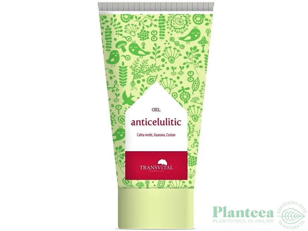 Gel anticelulitic cafea verde guarana castan 150ml - TRANSVITAL