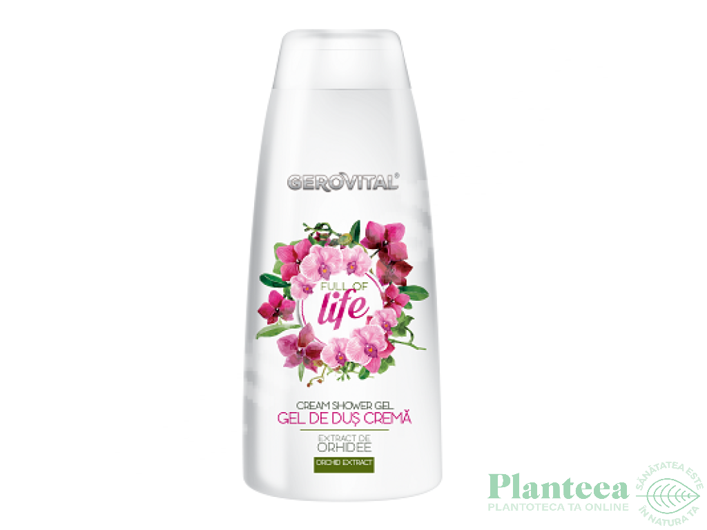 Gel dus crema orhidee Full of Life 400ml - GEROVITAL