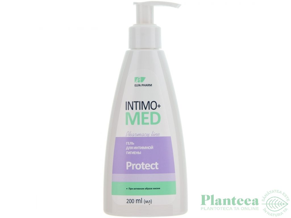 Gel igiena intima delicat hidratant antibacterian Protect IntimoMed 200ml - ELFA PHARM