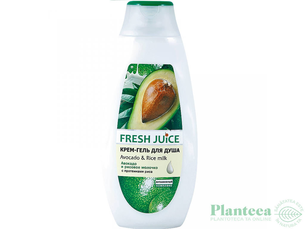 Gel dus cremos avocado lapte_orez 400ml - FRESH JUICE