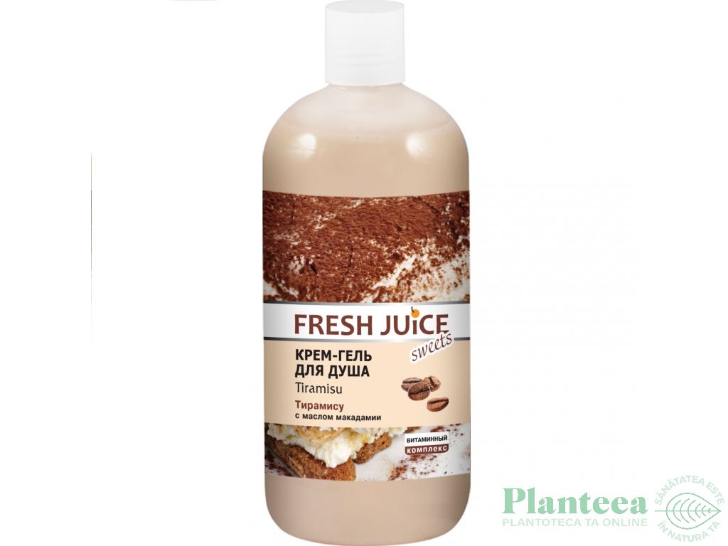 Gel dus cremos proteine lactice cacao cafea 500ml - FRESH JUICE