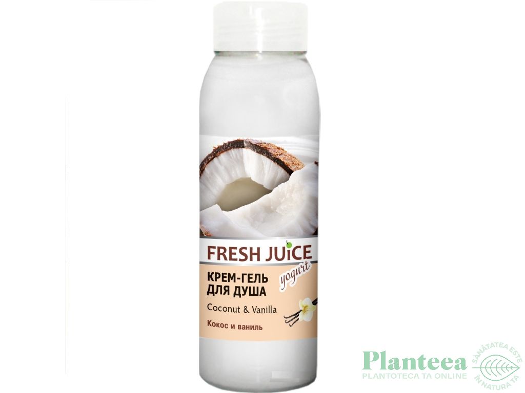 Gel dus cremos vanilie cocos 300ml - FRESH JUICE