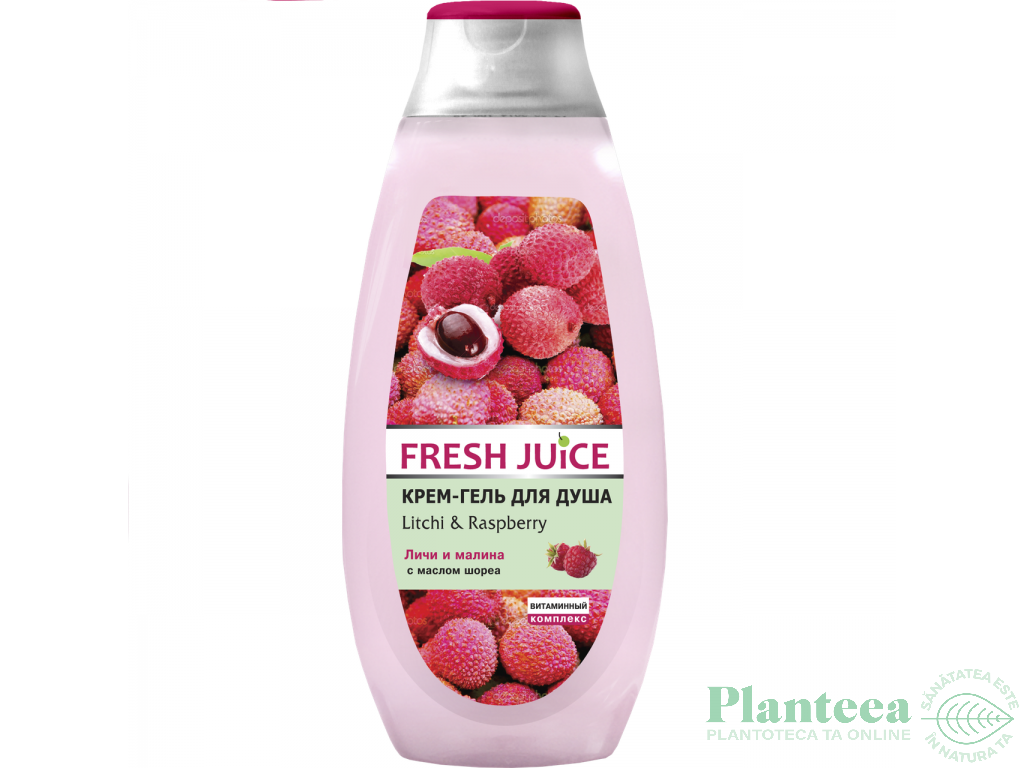 Gel dus cremos litchi zmeur 400ml - FRESH JUICE